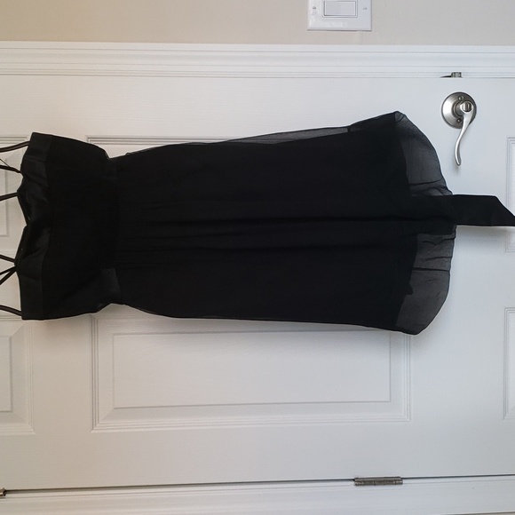 BCBGMaxAzria Strapless Black Dress Size 4 - Picture 1 of 16